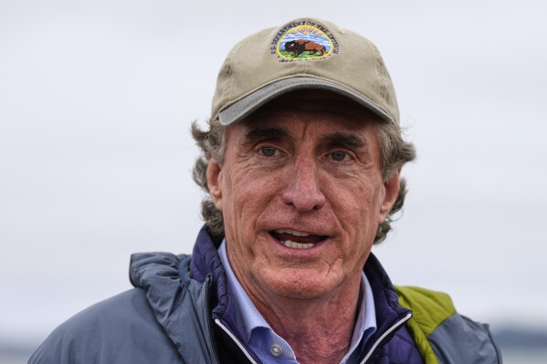 Interior Secretary Doug Burgum visits the Presidio in San Francisco, Thursday, July 17, 2025. (AP Photo/Godofredo A. Vásquez)