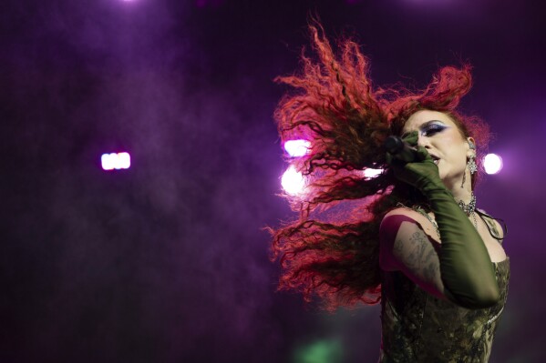 Chappell Roan performs on Friday, Sept. 20, 2024, in London. (Photo by Scott A Garfitt/Invision/AP)