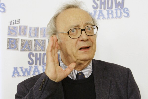 Austrian musician Alfred Brendel, recipient of the Classical Music Award for 'Retirement Concerts," appears at the South Bank Awards in London on Jan. 20, 2009. (AP Photo/Joel Ryan, File)