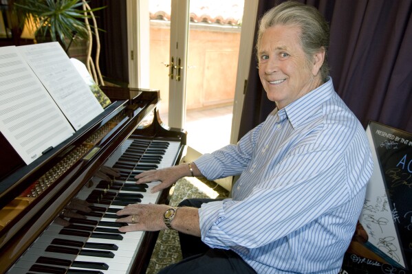 Musician Brian Wilson poses for a portrait at his home in Los Angeles on Monday, July 28, 2008. (AP Photo/Matt Sayles, File)