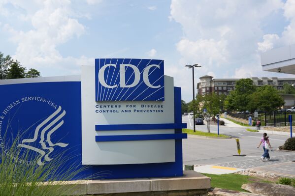 The campus of Centers for Disease Control and Prevention is seen as a meeting of the Advisory Committee in Immunization Practices takes place, Wednesday, June 25, 2025, in Atlanta. (AP Photo/Mike Stewart)