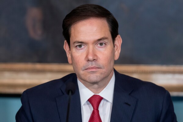 Secretary of State Marco Rubio attends a signing ceremony for a peace agreement between Rwanda and the Democratic Republic of the Congo at the State Department, June 27, 2025, in Washington. (AP Photo/Mark Schiefelbein, File)