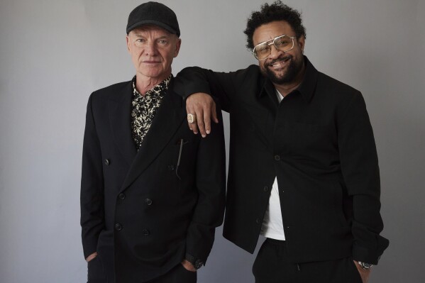 Sting, left, and Shaggy pose for a portrait on Tuesday, March 11, 2025, in New York. (Photo by Matt Licari/Invision/AP)