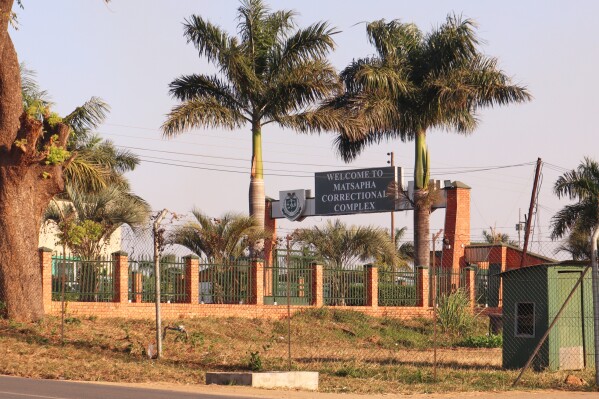 Matsapha Correctional Complex is seen in Matsapha, near Mbabane, Eswatini, Thursday July 17, 2025. (AP Photo)