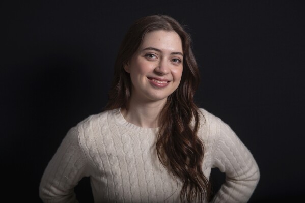Lizzy McAlpine poses for a portrait on Friday, April 11, 2025, in New York. (Photo by Andy Kropa/Invision/AP)